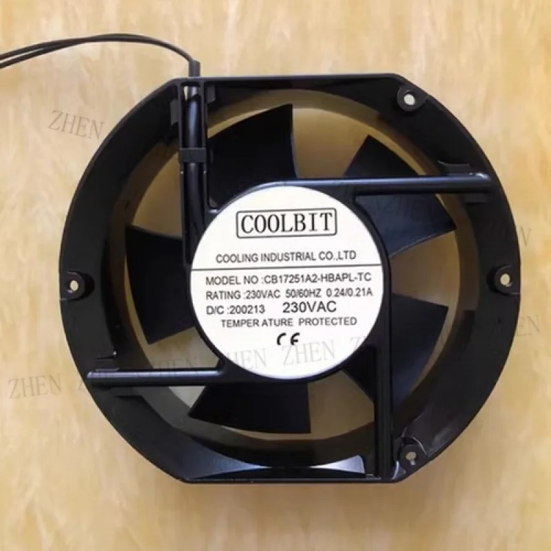 

Y 1 шт. новый для COOLBIT CB17251A2-HBAPL-TC 230 В переменного тока 17251 17 см 2-проводной охлаждающий вентилятор # QW.