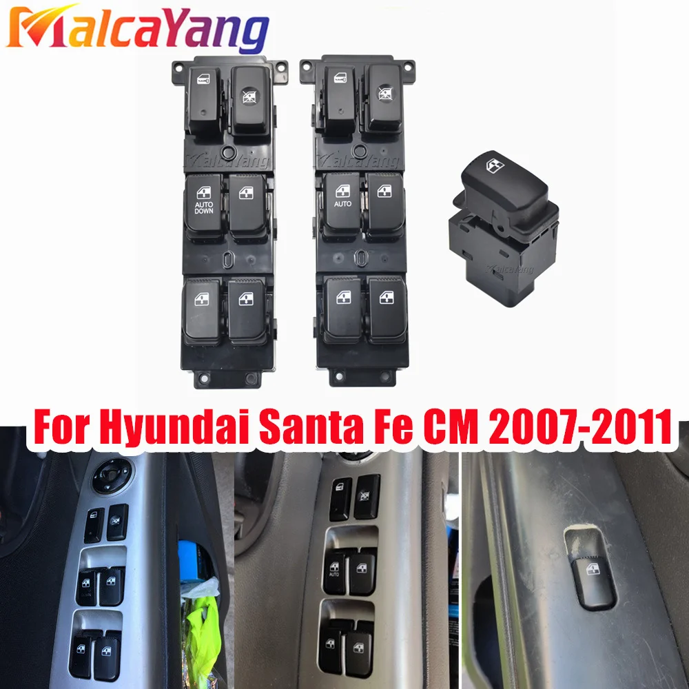 Malcayang New Power Window Switch For Hyundai Santa Fe CM 2007-2011 93570-2B000S4 83570-2B70054