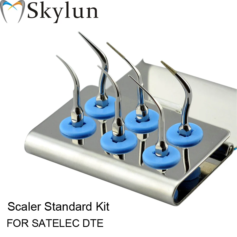 Dental Ultrasonic scaler Tip Kit Scaler Perio Kit Sliver tips PD1 *2 PD3 PD4 PD3D PD4D Fit SATELEC DTE AT27