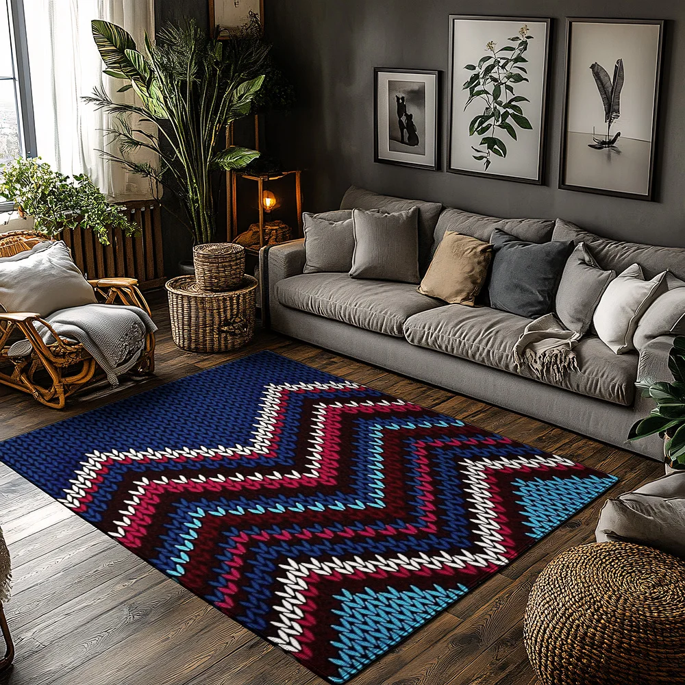 

Стильный современный ковер Нескользящий напольный коврик Гостиная Спальня Домашний декор Ковер Моющийся Прочный акцентный ковер Внутренний Открытый Acce