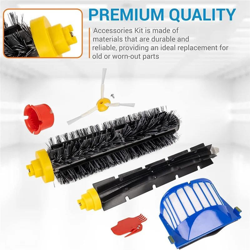 AT28-Filtri spazzola laterale principale perirobot Roomba serie 600 694 692 690 695 680 660 665 e 500 serie 595 585 Accessori per aspirapolvere