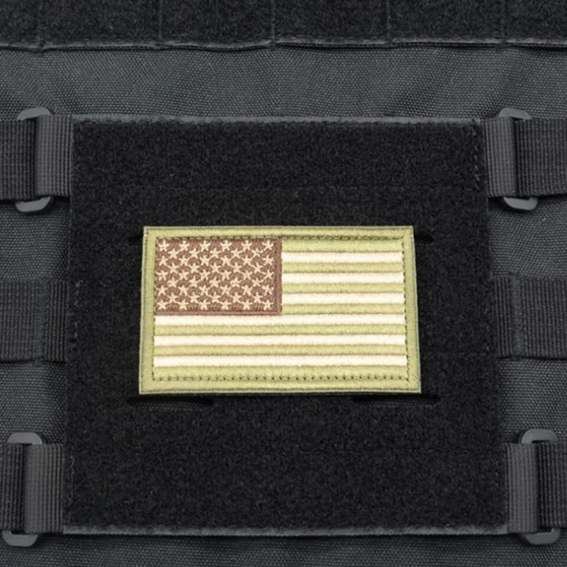 Tactical  Vest Badge Patch Molle Adapter,Hook and Loop Panel Converter Fit Standard Molle System for Attaching ID Patches Tags