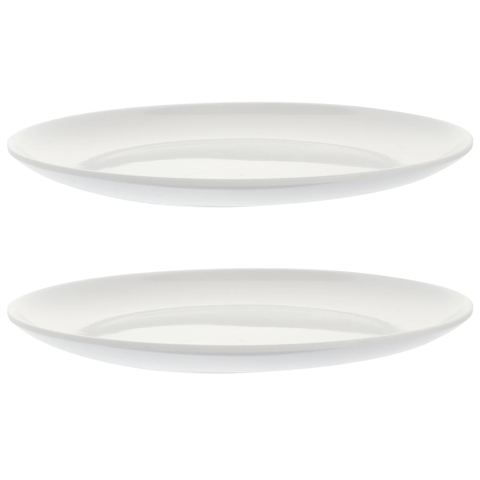 

2 Pcs Large White Butterfly Porcelain Plastic Ink Plate Compact Desktop Calligraphy Supplies Paint Palette