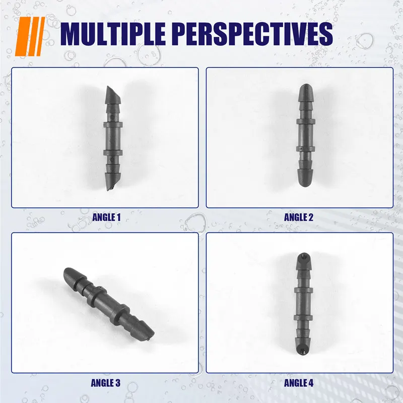 

70 Pack Drip Irrigation Universal 1/4 Inch Barbed Coupling Fitting, Barbed Connectors For 1/4 Inch Drip Tubing-AT35