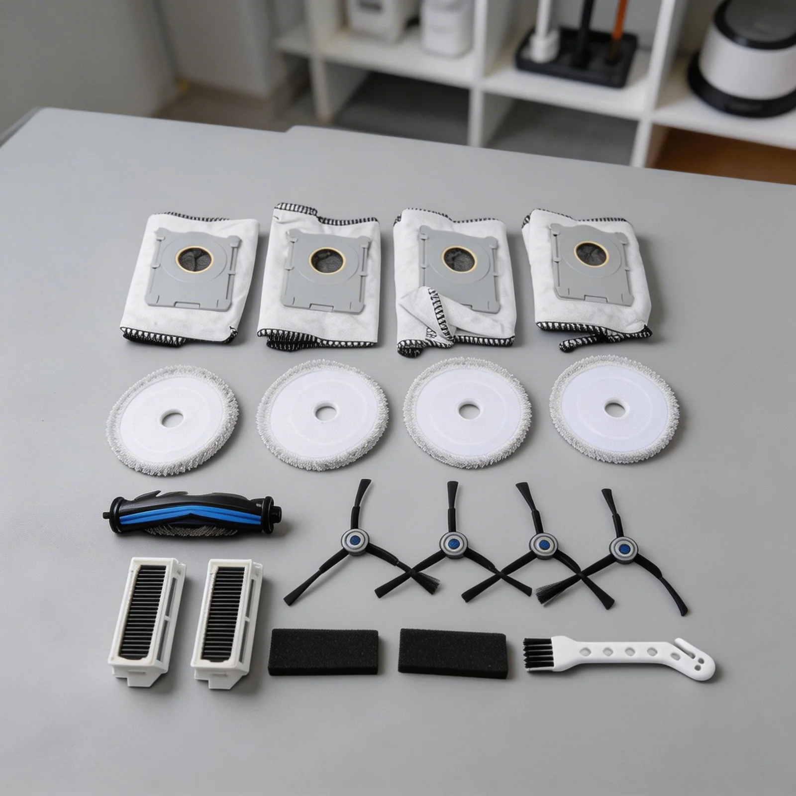 

Main Side Brush Dust Bag Mop Cloth Kit For ECOVACS For Deebot For Mini Robot Vacuum Cleaner Spare Part Nylon Rubber Plastic