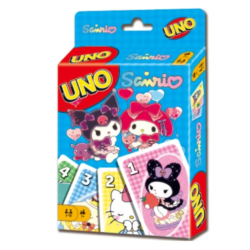 UNO sanrio Matching Hello Kitty Card Game Minecraft  Multiplayer Family Party Boardgame Funny Friends Entertainment Poker