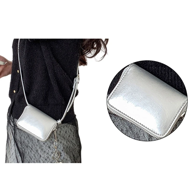 2024 Small Square Bag Crossbody Bag for Women Girl Splashproof Shoulder Bags Cellphone Bag Leather Bag Adjustable Belt