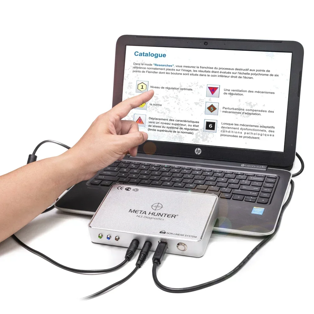 Heißer Verkauf 2023 Neues Silberpanel Meta Hunter Arctic Metatron Hunter 4025 NLS mit Chakra-Scan und Heilung