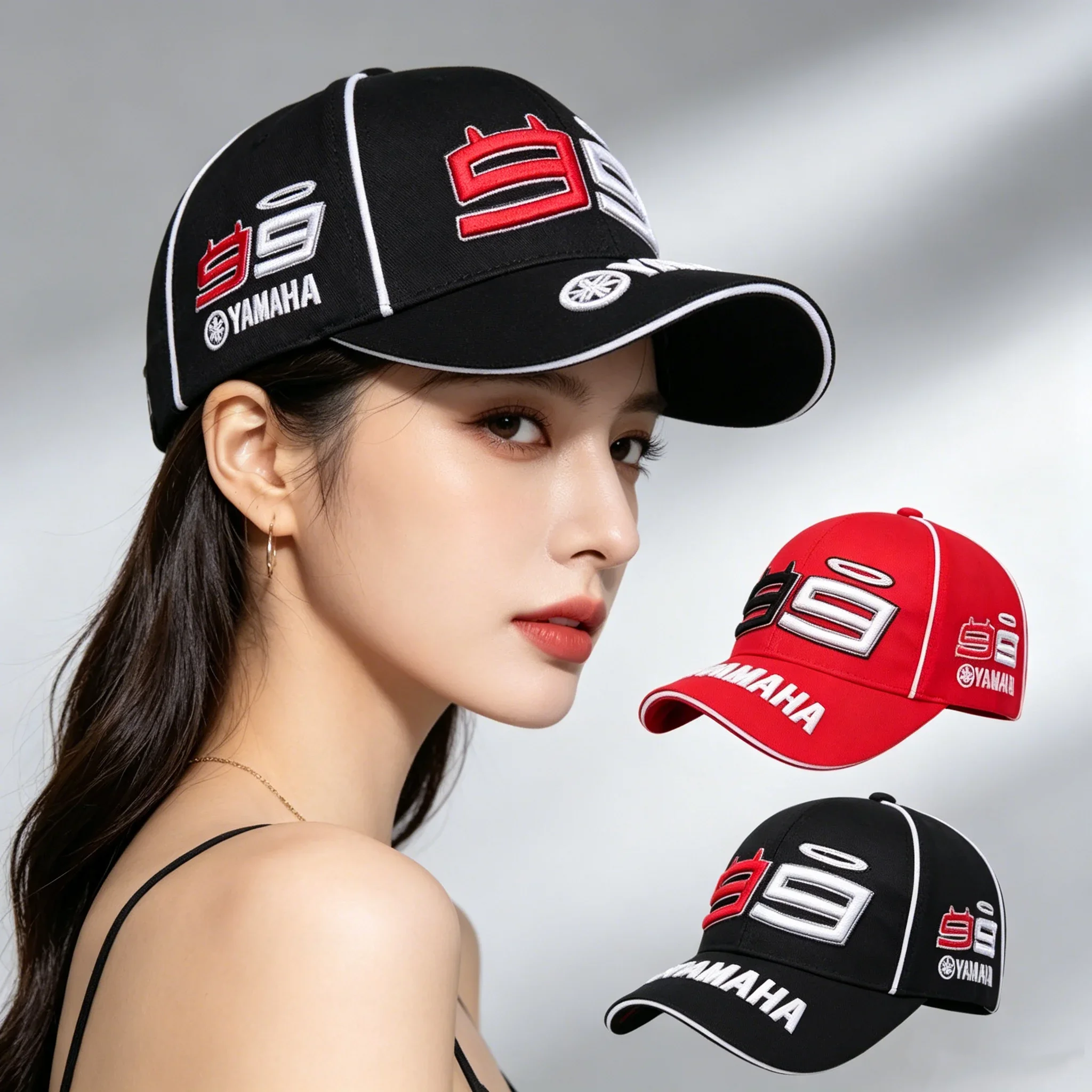 Fashion Embroidery Racing Snapback Baseball Cap Unisex Adjustable Outdoor Sport Sunshade Hip Hop Style R7 R1 MT07 XJ6 MT09