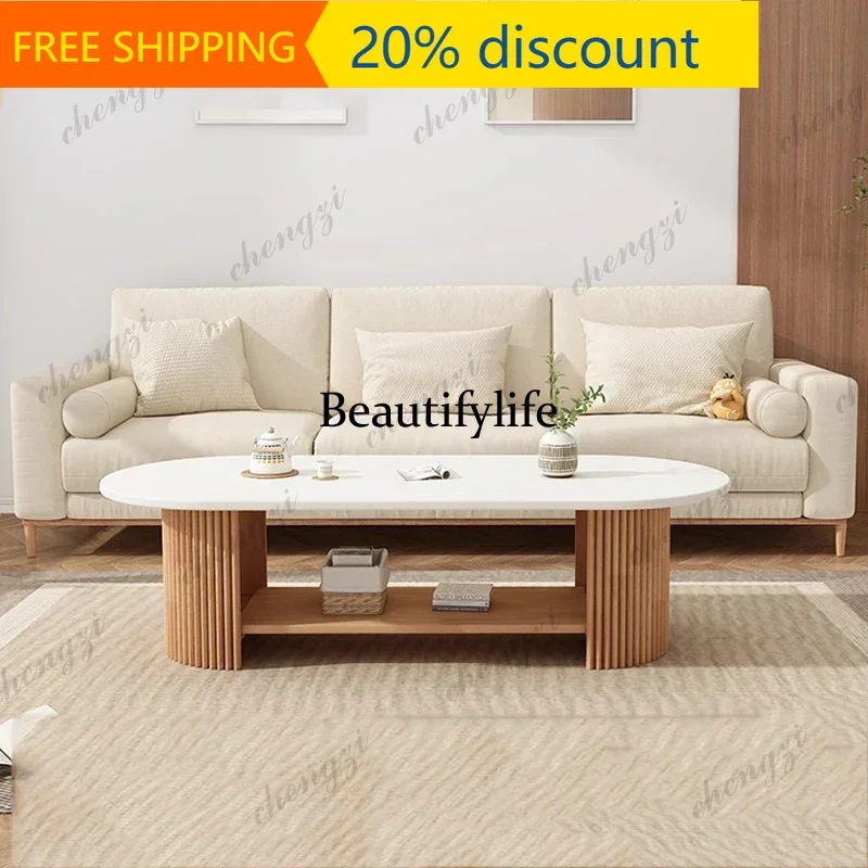 132 Brown Luxury Coffee Table Designer Wood White Design Space Saving Coffee Table Modern Unique Mesa De Centro Furniture For Ho