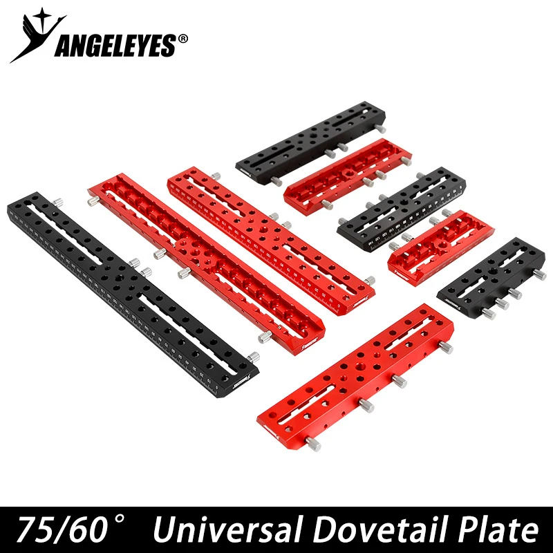 Angeleyes Dual-Purpose Metal Dovetail Plate, 44mm Width 60°&75° Dovetail Slot, Vixen Standard, Astronomical Telescope Accessory