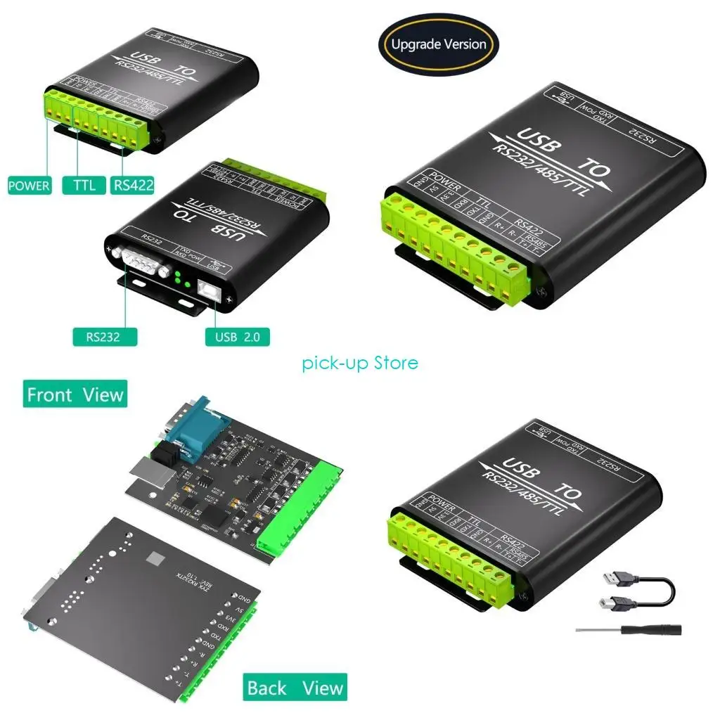 

Q5WA Многоцелевая компьютерная плата подключения USB до RS232 422 232 Плата подключения к адаптеру для промышленного управления