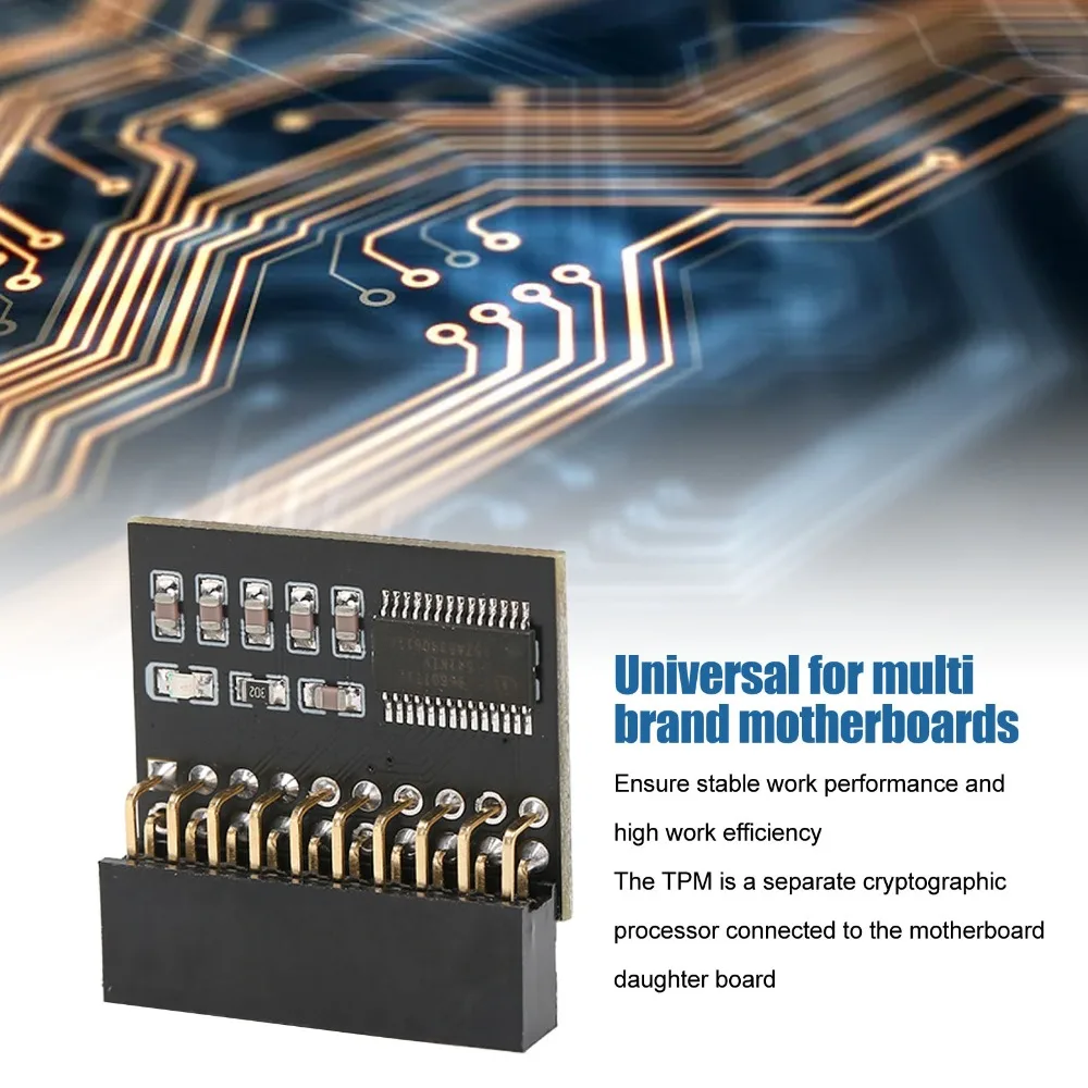 20 Pin TPM 1.2 Module Safe Wide Application Encryption Security Module Stable Performance TPM 1.2 Encryption Module