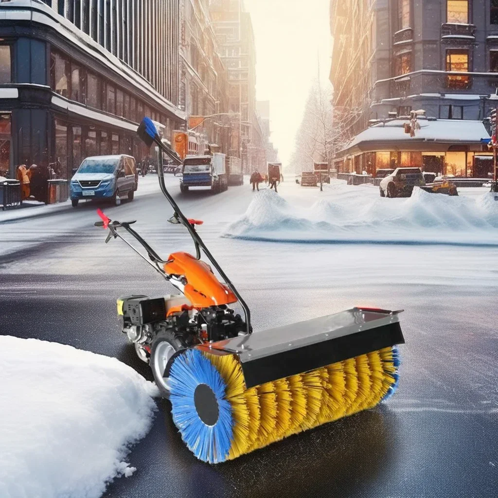 High-Horsepower Snow Removal Machine Snow Blower Hot Sale Cheapest Hand Push Snow Sweeper