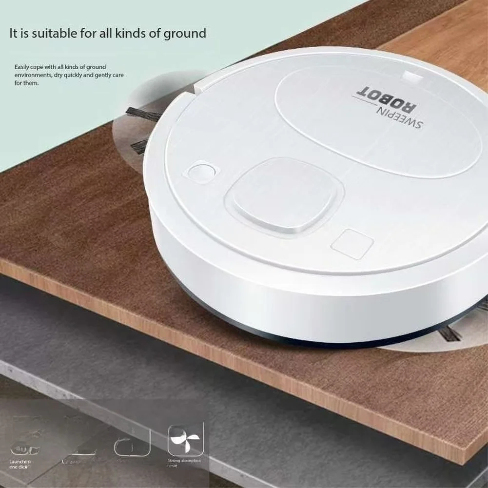 Smart Robot Vacuum Cleaner Mop Sweep 3 In 1 Silent 1500Pa Suction Low-Noise For Floor Household All-in-One Cleaning Tools