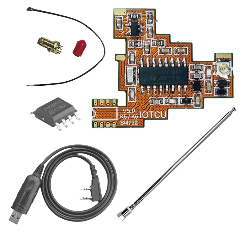 SI4732 V5.0 FPC Module+2M Chip+Antenna Full Kit For Quansheng UVK5 UVK6  Shortwave Full Band/Single Sideband Reception