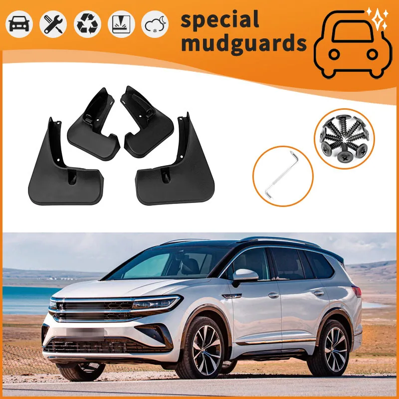 

For 21-23 Volkswagen TALAGON models Mudguards Fender Mudflaps Front Rear Flares Splash Guards Cover Car Accessorie