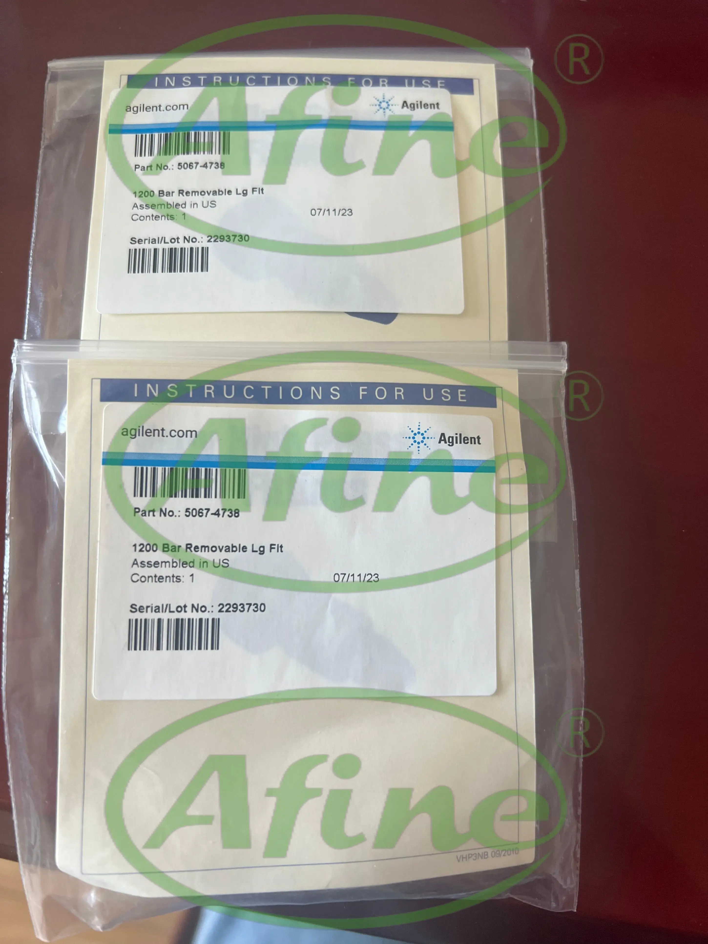 AFINE Agilent 5067-4738 Swagelok Fitting ، 1200 بار ، قابل للإزالة ، طويل ، 1/16 بوصة (1.6 مم) شعري