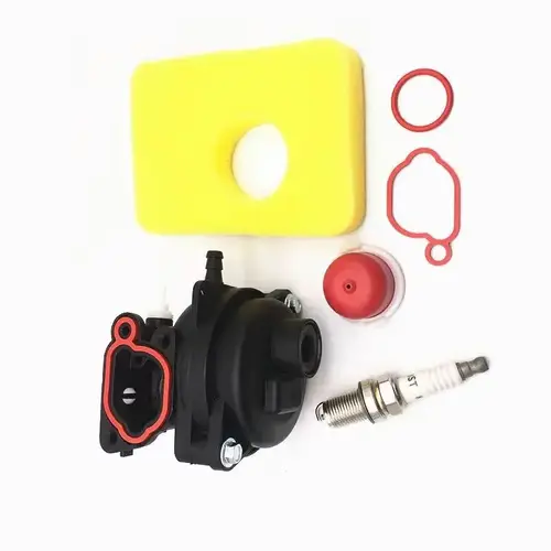 Imagen 2 del producto 799583 593261 595656 Carburador compatible con Briggs Stratton 300E 450E 500E 550EX 500 125cc 140ccc cubierta de filtro de aire y filtro de aire