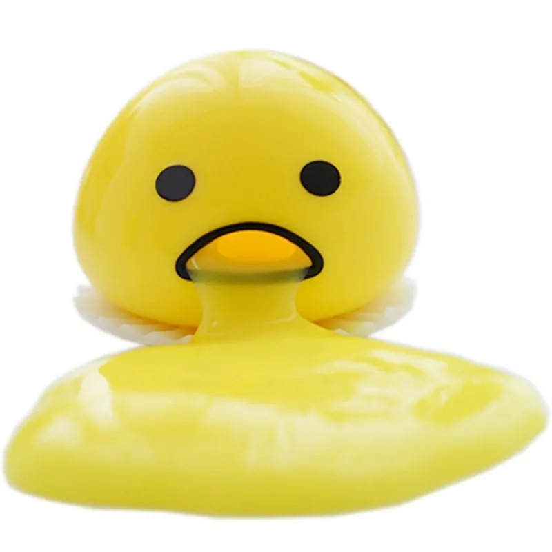 Funny Egg Yolk Squeeze Toy Vomit Egg Decompression Toy Stretchy Stress Relief Squishy Novelty Fidget Toy