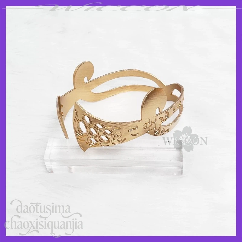 코스Anime Devil 4 Cryy Cosplay Kyrie 3D Polylactic Acid Crown Prop Accessories 코스프레 Golden Headpiece Vintage Headwear Halloween view 3