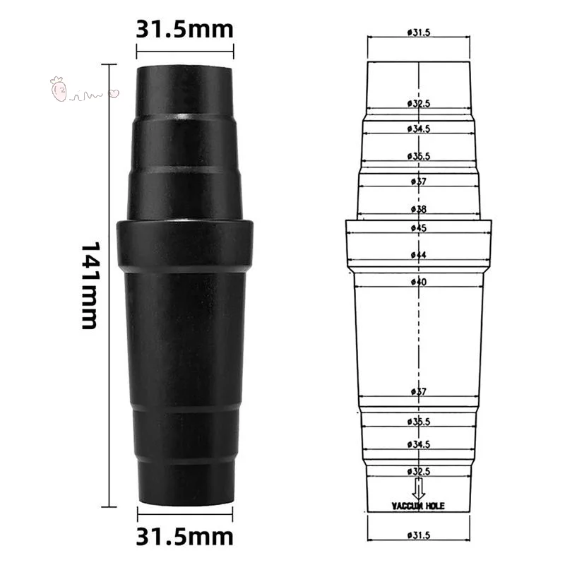 [H] 1Pc/3Pcs Universal Dust Extraction Hose Connector Adapter 31.5mm Reducer For Power Tool Sander Vacuum Cleaner