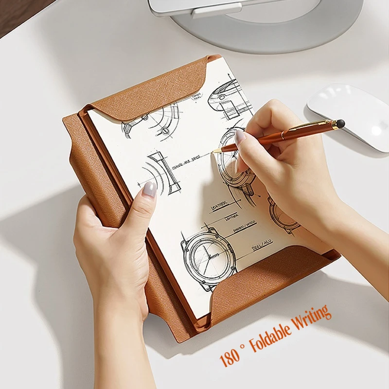 A6/A5 Pu Loose-Leaf Planner Binder Diy Diary Notebooks Documents Organizer Leather Cover Agenda Books Students Back To School