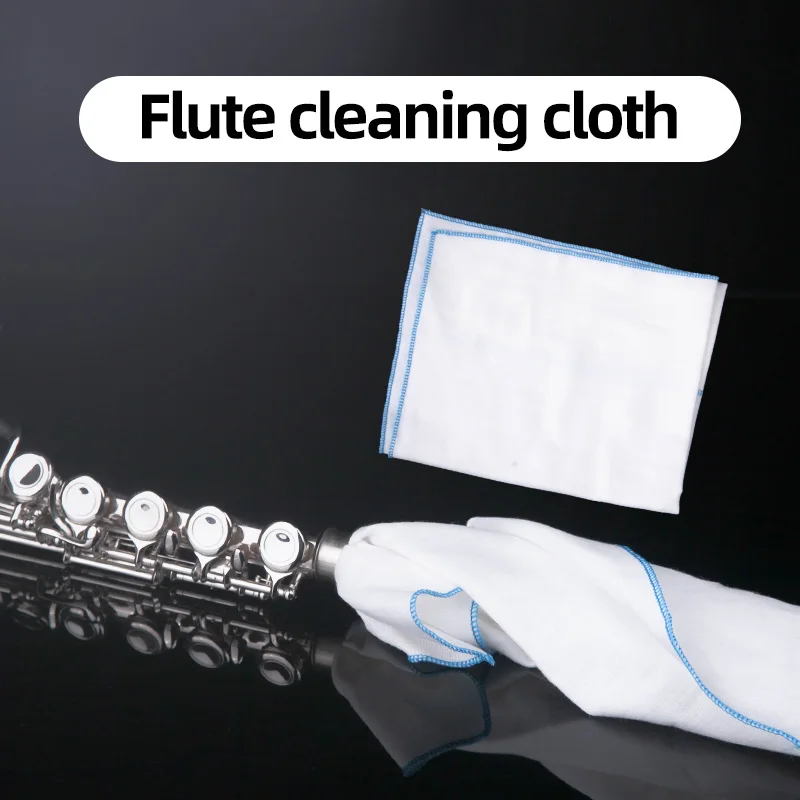 Flute Cleaning Rod, Wiping Cloth, Cleaning Cloth, Absorbent Cloth, Inner Bore Saliva Cloth, Flute Cleaning Stick Accessories