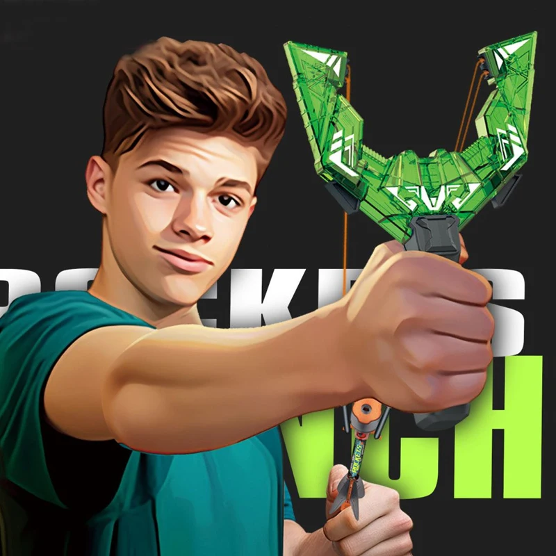 Creative แบบพกพากลางแจ้ง EDC พลาสติก LED ที่มีประสิทธิภาพ Slingshot โฟม Arrow ของเล่นเครื่องมือ