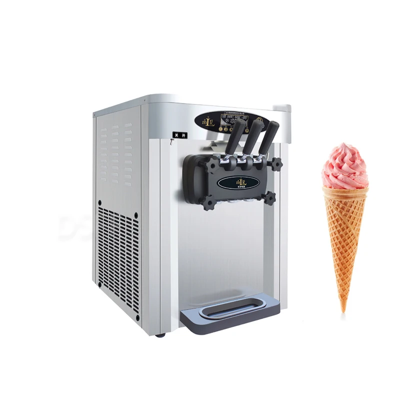 

Yogurt Ice Cream Machine, Vending Machine, Three Flavors Of Chocolate Sundae Machine