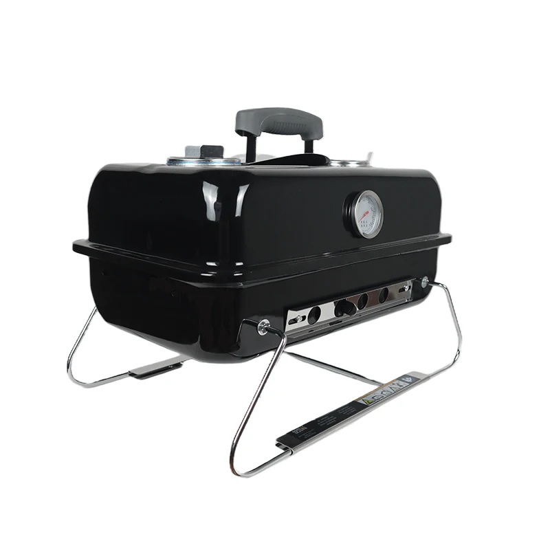 Folded Charcoal Grill With Lid Folding legs Go-Anywhere Outdoor Camping Barbecue Grills Portable Barbeque