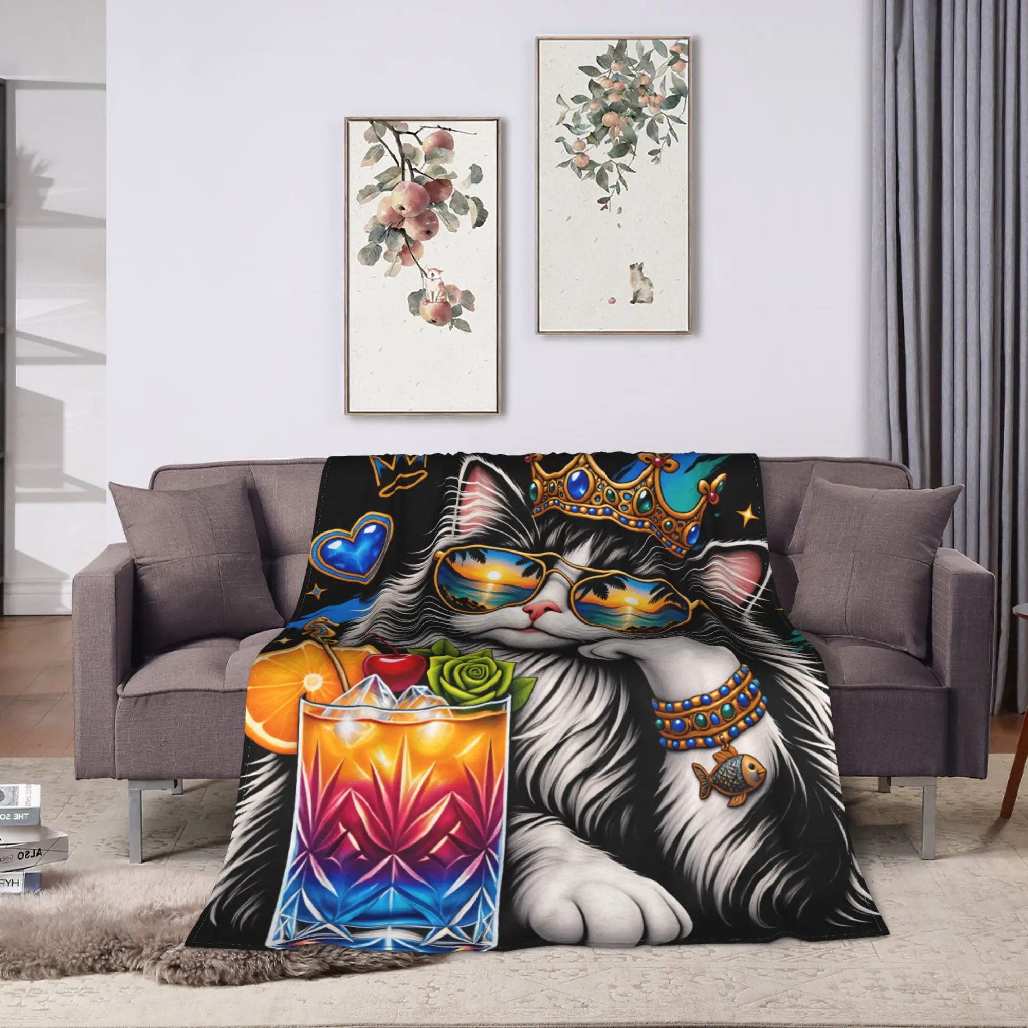 Dungeon Crawler Carl Princess Donut Bedding Throws Warm Comfy Graphic Blanket  For Outdoor Office Flannel Bedspread Bed Cover