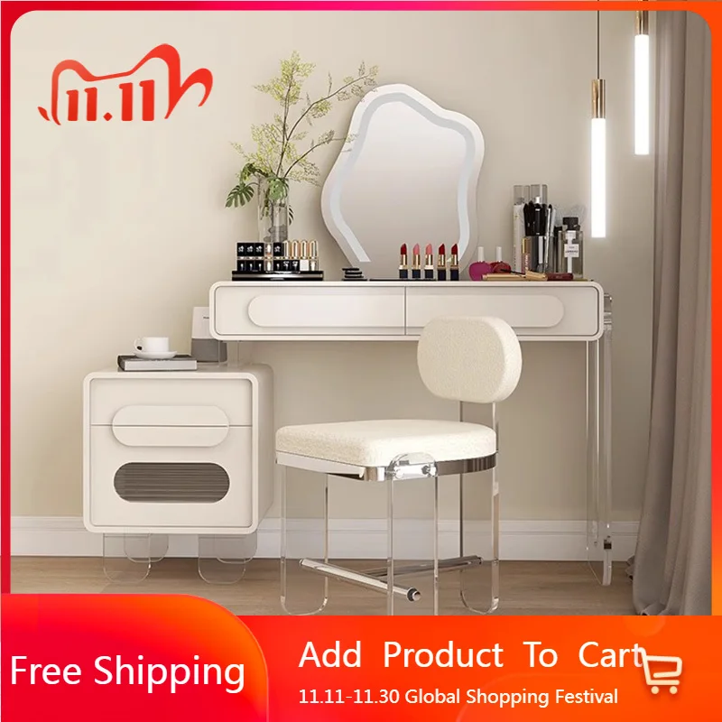 

Современный белый туалетный столик для спальни, зеркало для макияжа, стол, туалетный столик, шкаф для женщин, дешевая девушка Penteadeira, постмодернистская мебель