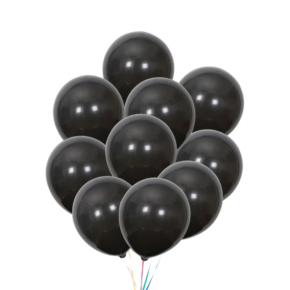 

20Pcs Black Latex Balloons 10 Inch Round Matte Solid Color Perfect for Birthday Wedding Halloween Party Decoration