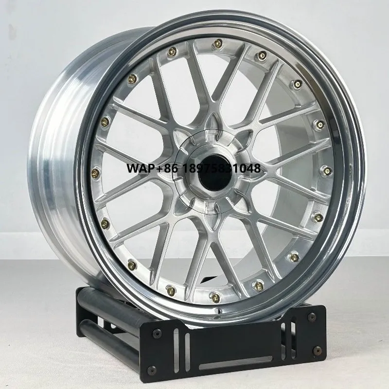 

3 Piece 5x112 RS2 Wheel 19 20 21 Inch Rims Alloy Silver Face Wheel Rim