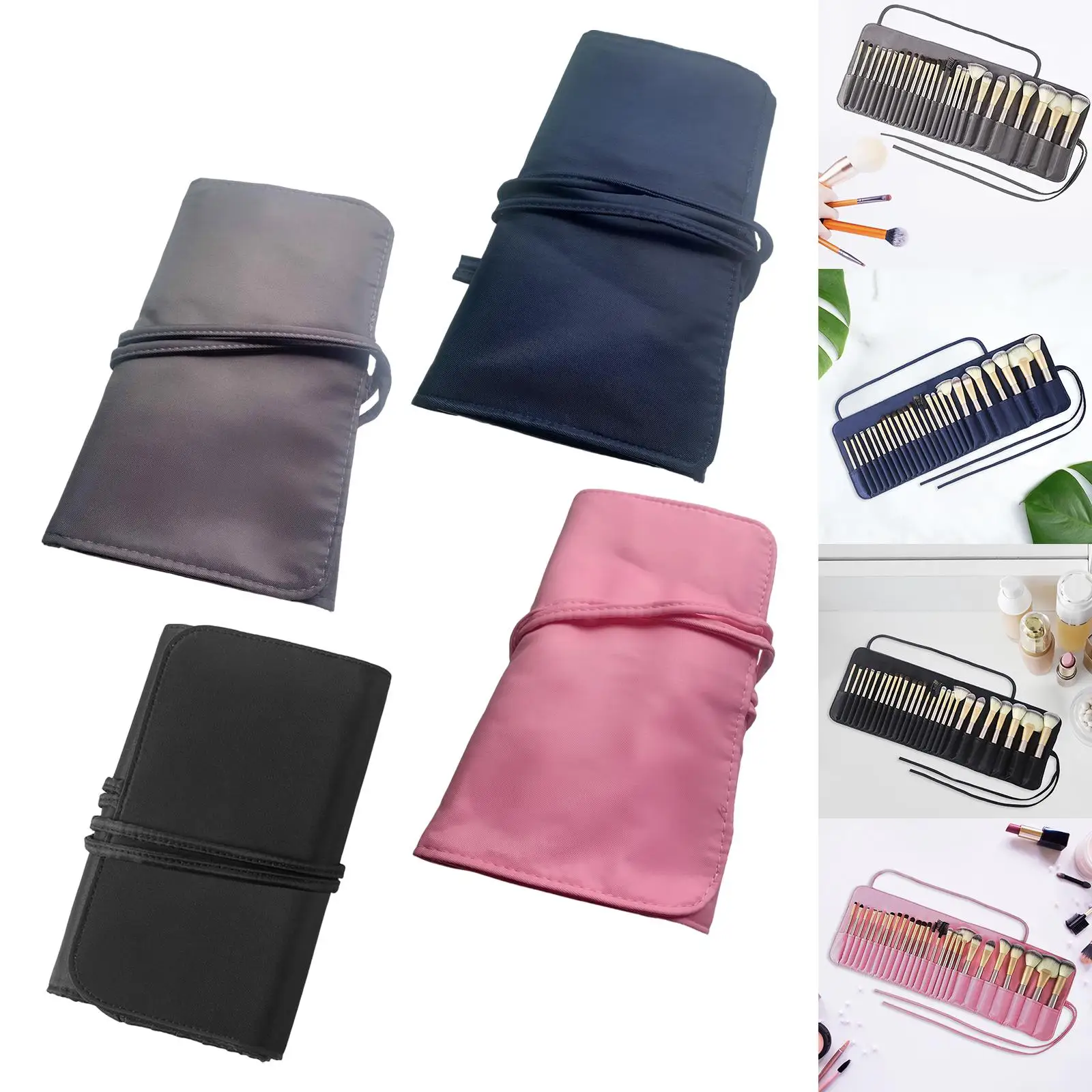 

Cosmetic Case Brush Holder Travel Size for Eyeshadow Brush Eyebrow Pencil