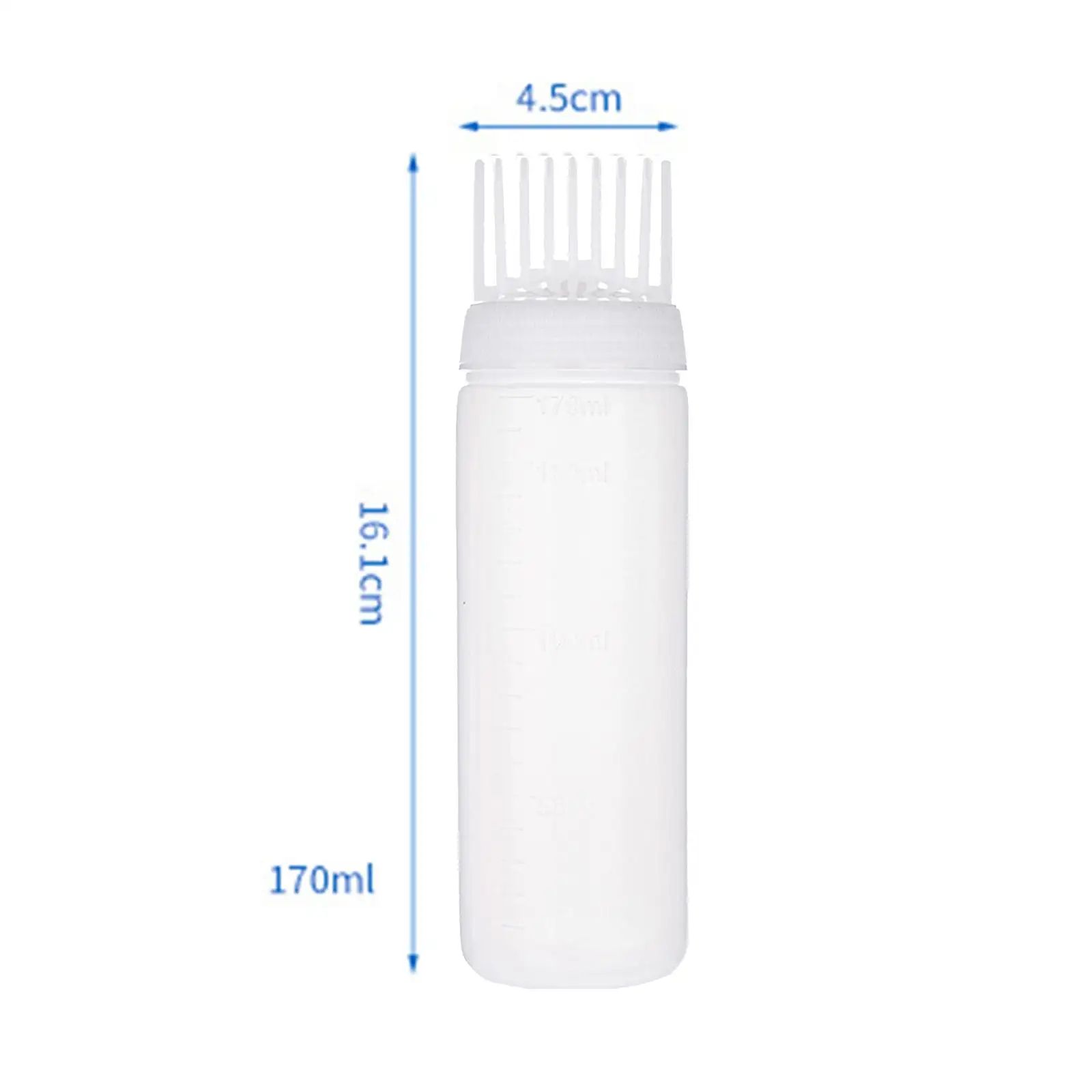 مشط زجاجة قضيب ، فرشاة صبغ الشعر زجاجة