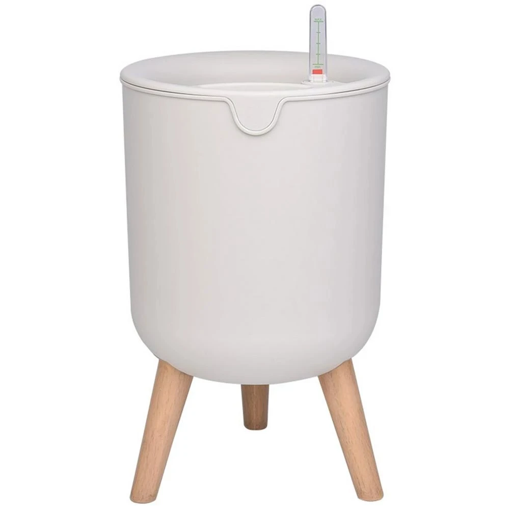 Household Indoor Automatic Self-Watering Flower Pot Large Floor-Standing Potted Storage Basin with Water Level Indicator