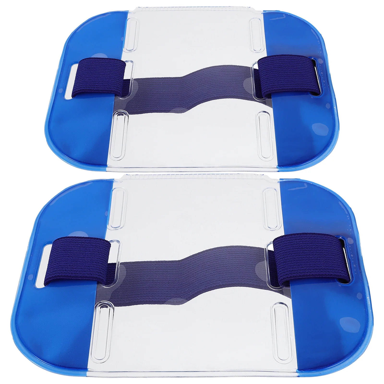 

2 шт., яркие цветные держатели для бейджей, регулируемая повязка на руку, прозрачный ПВХ, держатель для удостоверений личности, защитный чехол для значка рабочего значка, защитный рукав