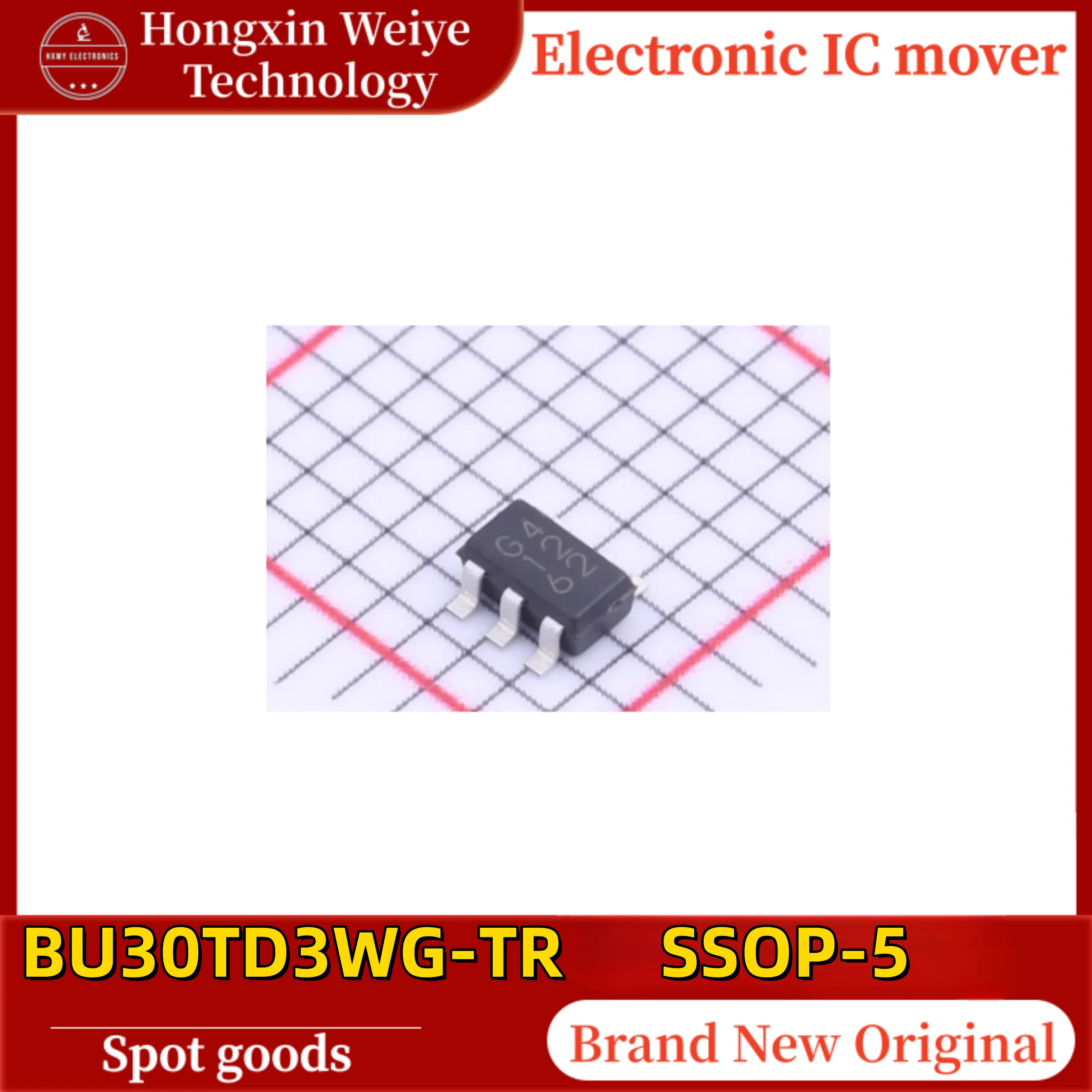 

(50/100 pieces) BU30TD3WG-TR BU30TD3WG SSOP-5 with Silkscreen Mark 422 Linear Voltage Regulator LDO IC Original Brand New In Sto