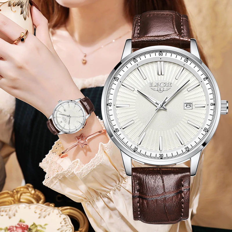 

LIGE 2026 Ladies Watch Business quartz wristwatch Elegant Luminous Watch women Calendar Waterproof casual fashion watch reloj