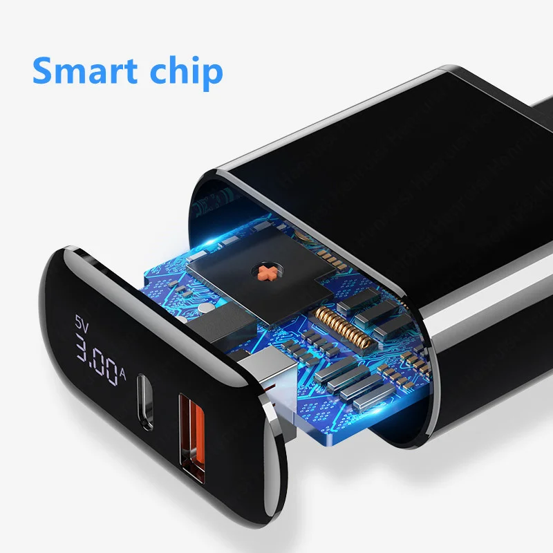 18W USB C Charger PD Type C Fast Charging Power Adapter Quick Charge 3.0 Portable Mobile Phone Charger For iPhone Xiaomi Huawei