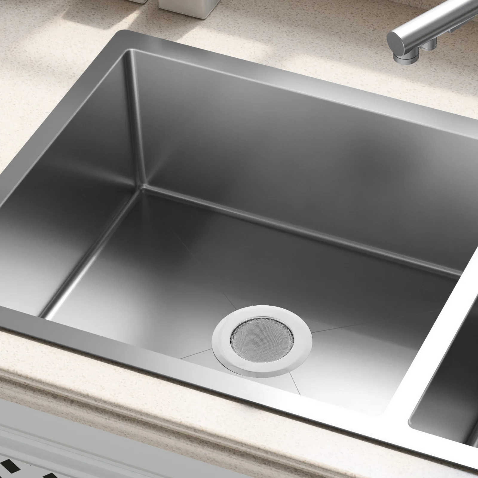 6 قطعة حوض الفولاذ المقاوم للصدأ مصافي بالوعة المطبخ شبكة مرشحات الغذاء الماسكون استنزاف سلة مكافحة انسداد سلة مصفاة #5