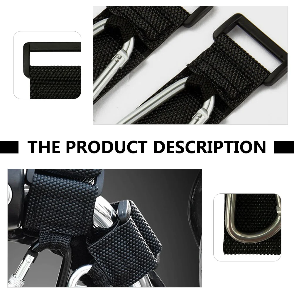 

2Pcs Pram Hook Metal Carabiner for Stroller Diaper Bags Shopping Convenience Stroller Hooks Diaper Bags Holder