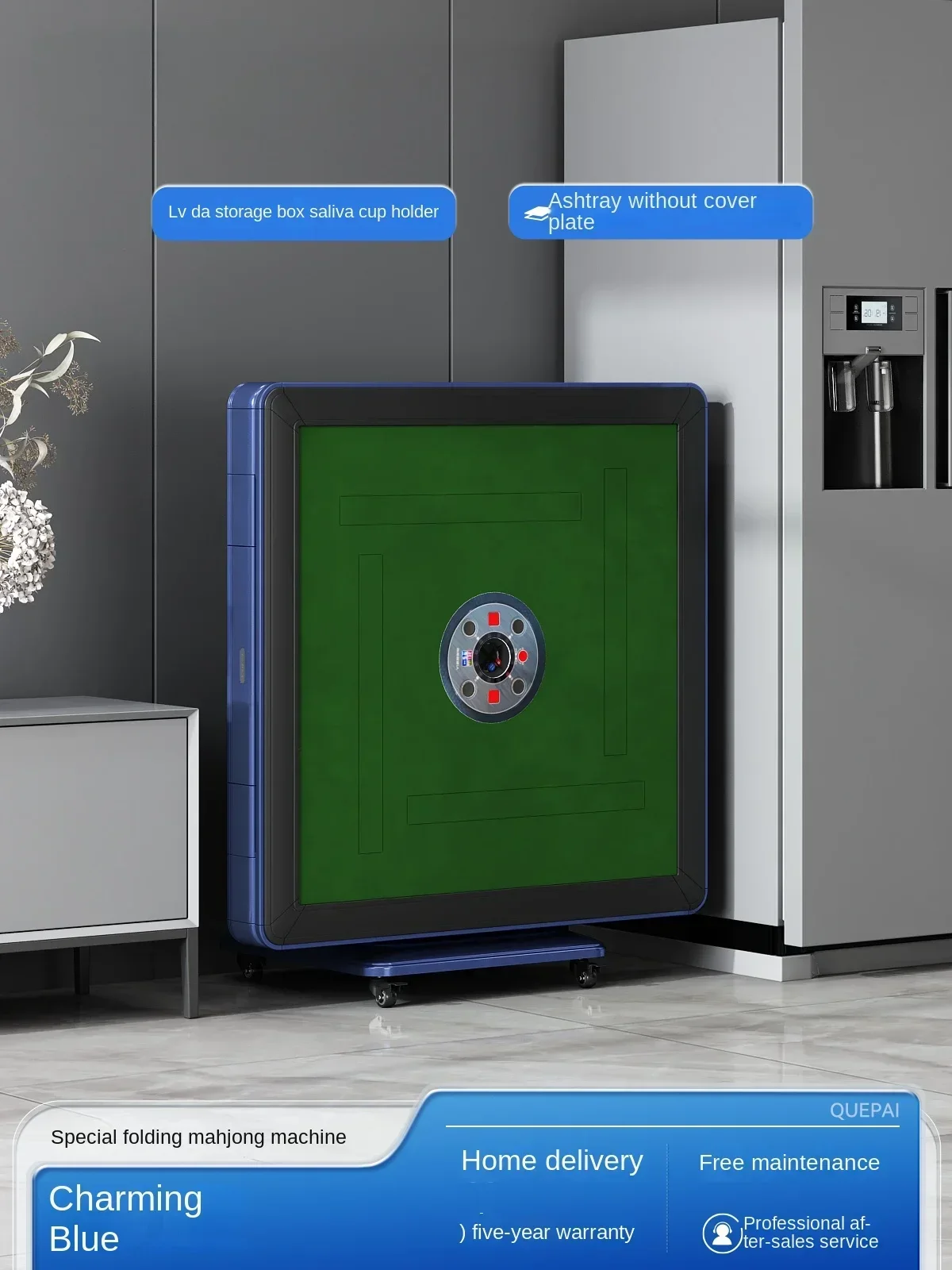 Smart Bass Mahjong Machine Automatic Dining Table Dual-Use Heating Electric Folding Modern Mahjong Table Household