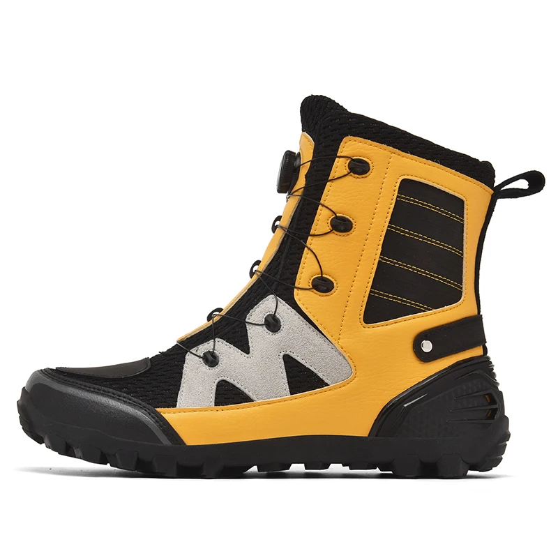 

Yellow Motocross Shoes Shift Anti-skid Pads Motorcycle Boots Antiskid Men's Boots Anti-collision Toe Cap Motorcycle Accessories