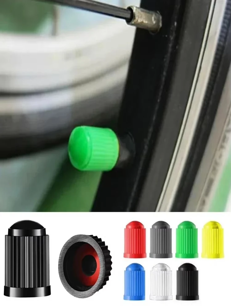 AliExpress NONE 10-30pcs Tire Stem Valve Caps, with O Rubber Ring, Universal Stem Covers for Cars, SUVs, Bike and Bicycle, Trucks, Motorcycles