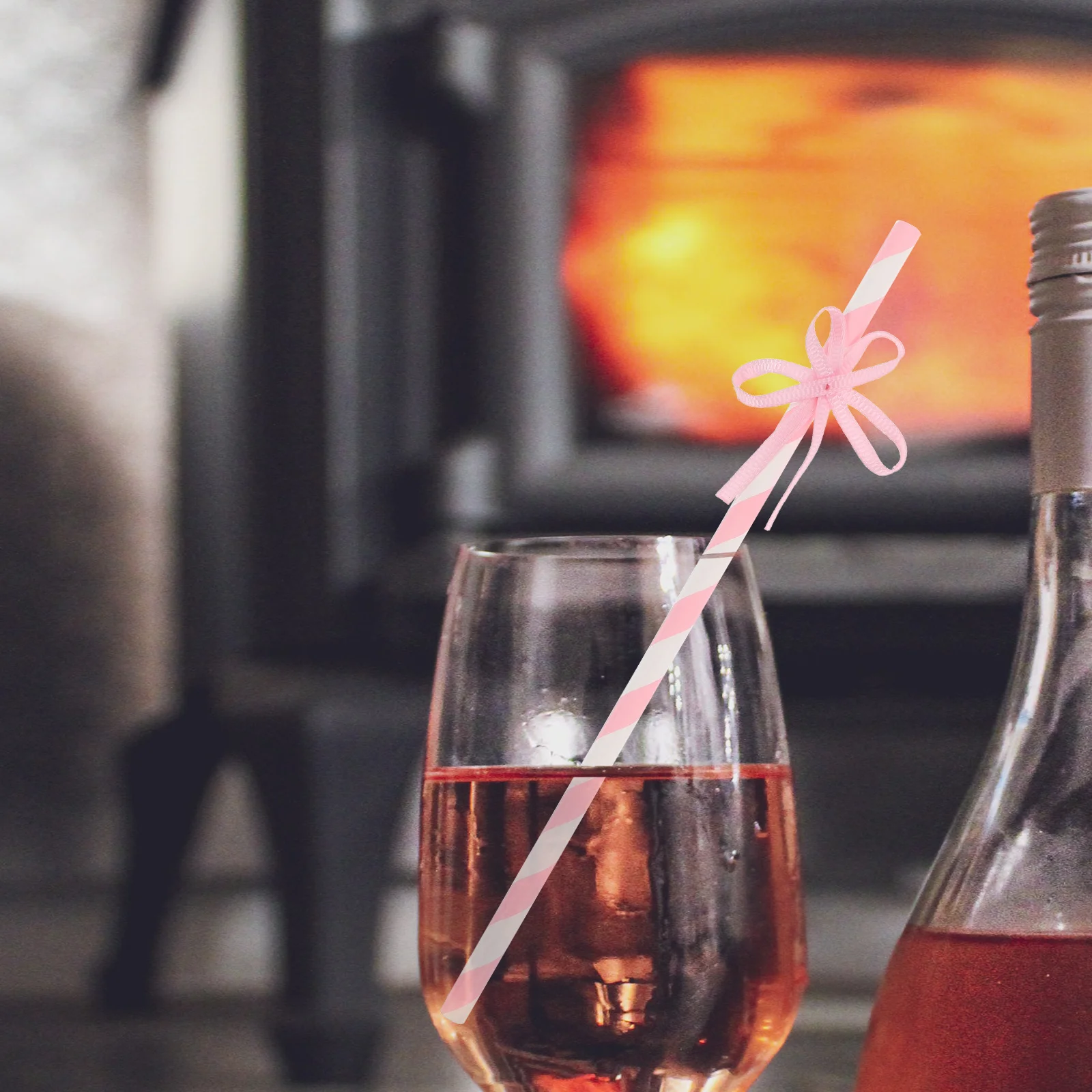 

50Pcs Charming Bow-Tie Paper Straws for Party Decorations Disposable Drinking Straws Pastel Colors Birthday Wedding