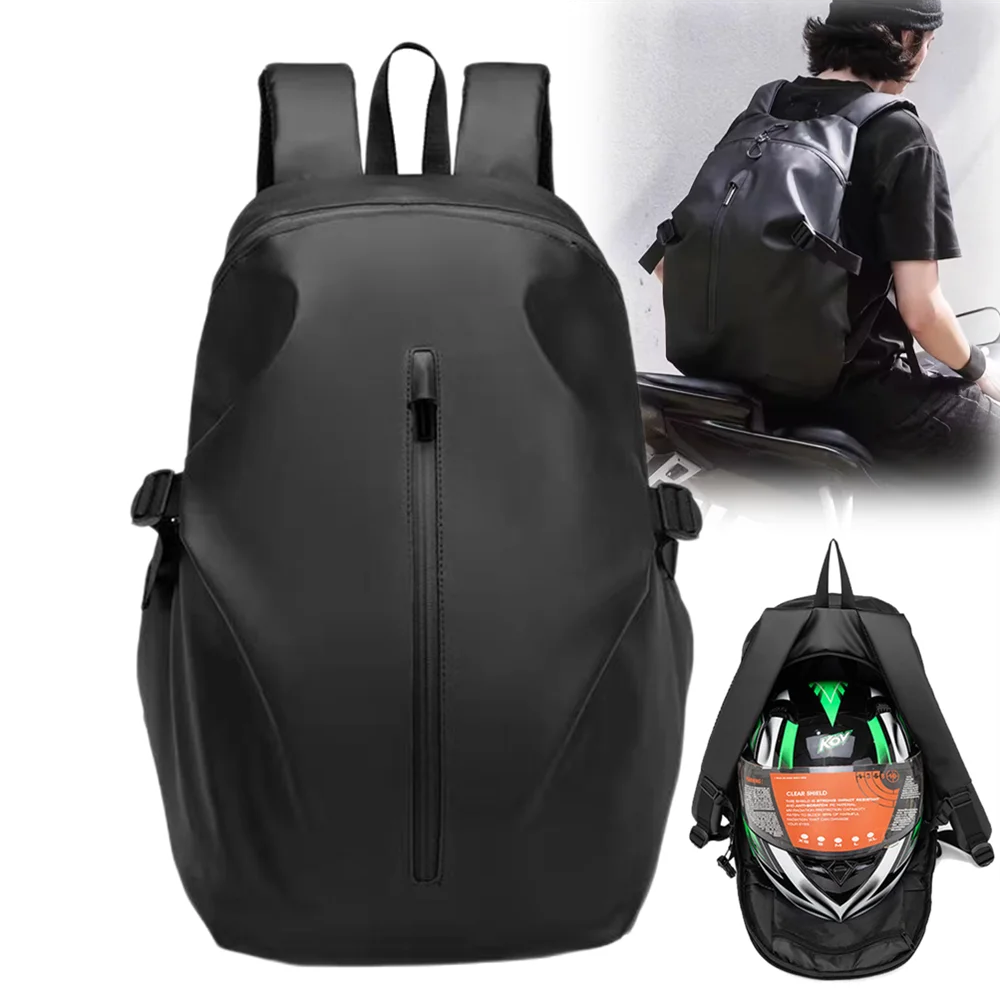 New Classic Large Capacity Multifunctional Motorcycle Helmet Bag Waterproof Motorcycle Backpack Reflective Bicycle Travel Bag