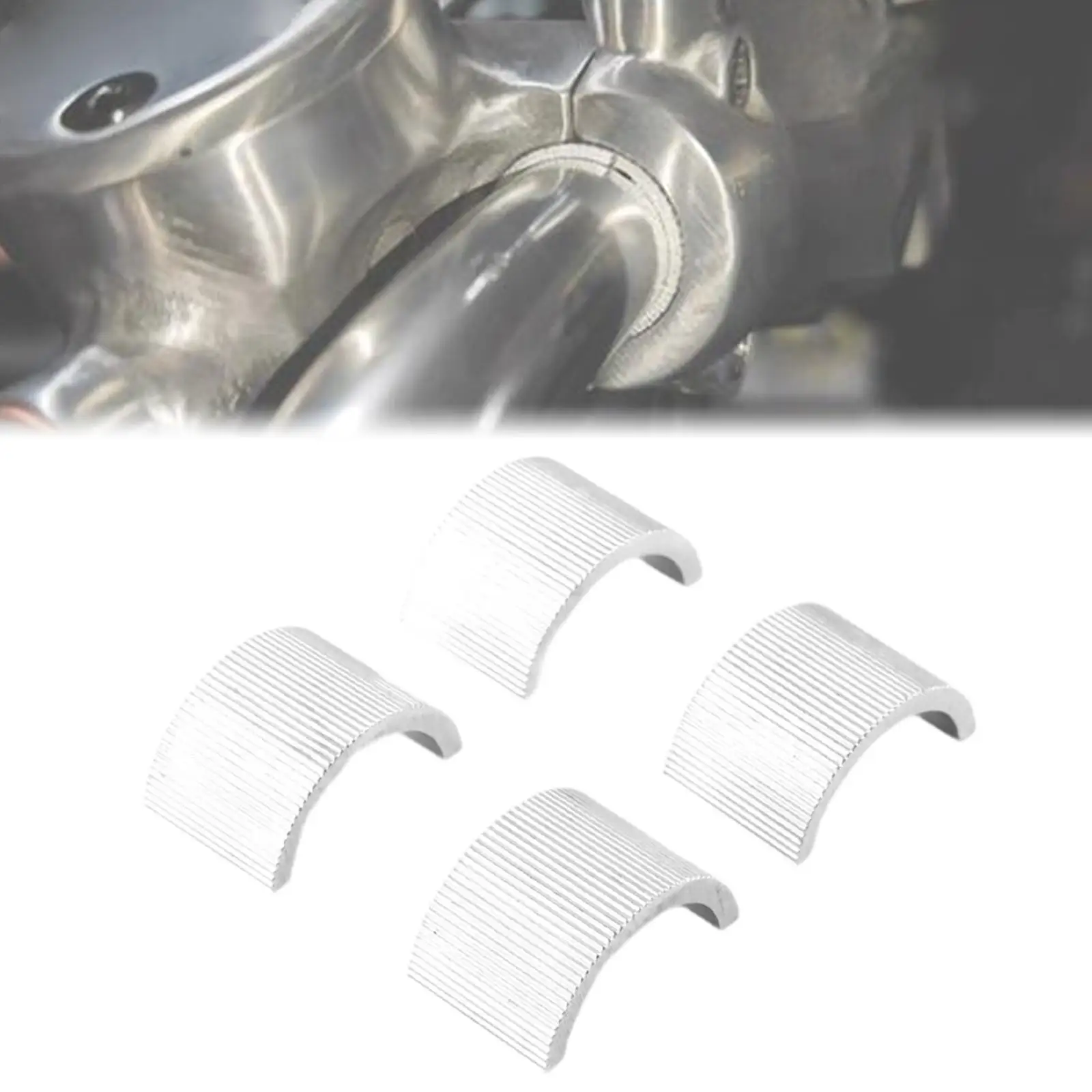 Handlebar Shims Aluminum Alloy Adapter Conversion Spacer Wear Resistant for Motorcycle ATV Dirt Bike Firm Installation